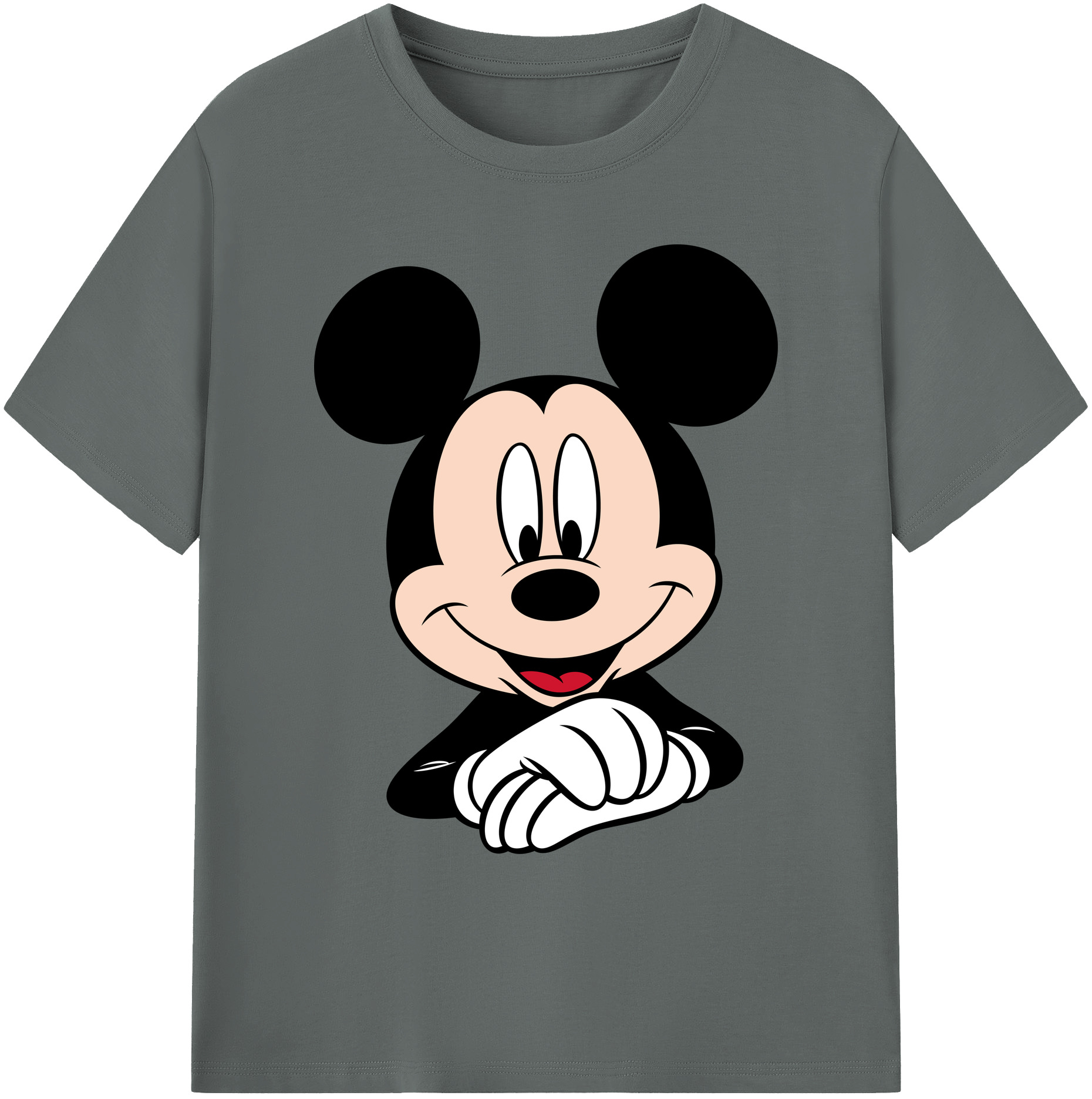 ミッキーマウス Mickey Mouse 綿100％ メンズ半袖Tシャツ｜肌触りやわらか＆通気性